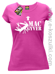 Mac Gyver - koszulka damska fuchsia