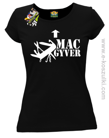Mac Gyver - koszulka damska czarny
