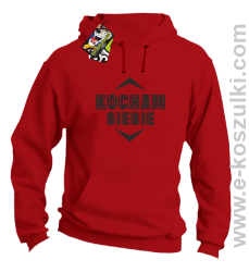 Kocham siebie - bluza z kapturem czerwona