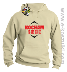 Kocham siebie - bluza z kapturem beżowa