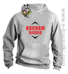 Kocham siebie - bluza z kapturem melanż