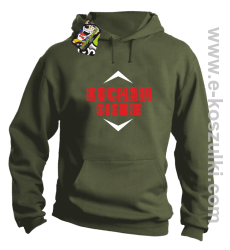 Kocham siebie - bluza z kapturem khaki