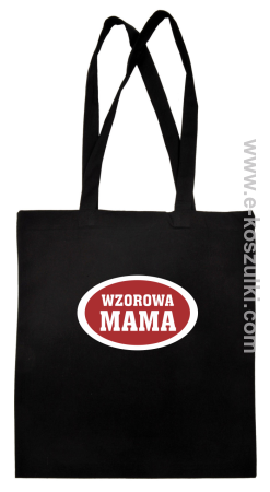 Wzorowa mama plakietka - Eco torba