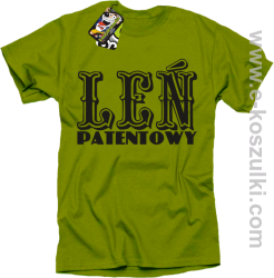 Leń patentowy - koszulka męska kiwi