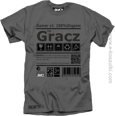 Gracz GAMER - t-shirt męski 