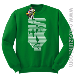 Skydiving aero SKY - bluza bez kaptura zielona