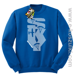 Skydiving aero SKY - bluza bez kaptura niebieska