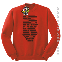 Skydiving aero SKY - bluza bez kaptura czerwona