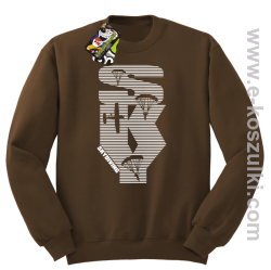 Skydiving aero SKY - bluza bez kaptura brązowa