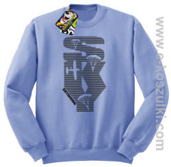 Skydiving aero SKY - bluza bez kaptura błękitna