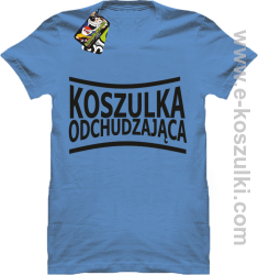 Koszulka Odchudzająca- Koszulka męska błękitna