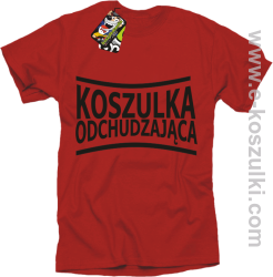 Koszulka Odchudzająca- Koszulka męska czerwona