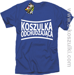 Koszulka Odchudzająca- Koszulka męska niebieska
