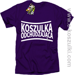Koszulka Odchudzająca- Koszulka męska fioletowa