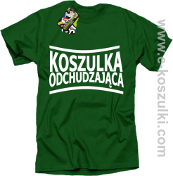 Koszulka Odchudzająca- Koszulka męska zielona