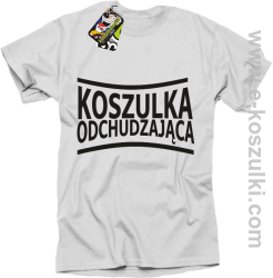 Koszulka Odchudzająca- Koszulka męska  biała