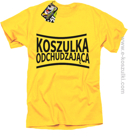Koszulka Odchudzająca- Koszulka męska żółta
