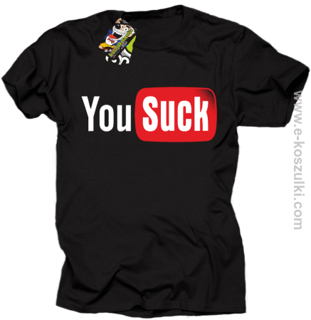 YOUSUCK ale Parody YT - koszulka męska 