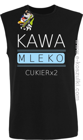 Kawa mleko cukier - bezrękawnik męski