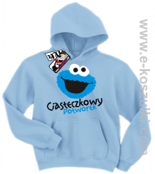 Ciasteczkowy potworek bluza dziecięca - błękitny