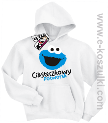 Ciasteczkowy potworek bluza dziecięca - biały