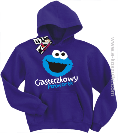 Ciasteczkowy potworek bluza dziecięca - fioletowy