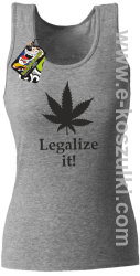 Legalize it gandzia ganja - top damski melanżowy