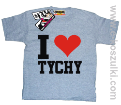I love Tychy koszulka dziecięca - melanż