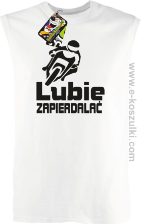 Lubie zapierdalać - bezrękawnik męski biały