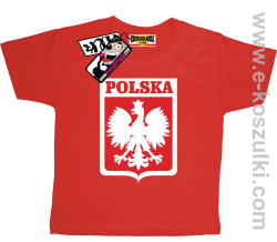 Polska koszulka dziecięca - czerwony