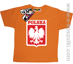 Polska koszulka dziecięca - pomarańczowy