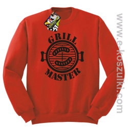 Grill Master - bluza bez kaptura czerwony