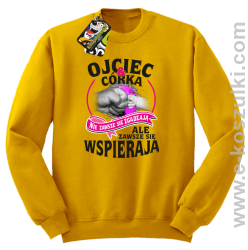 Ojciec i Córka nie zawsze się zgadzają ale zawsze się wspierają - bluza bez kaptura STANDARD żółta