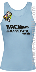 Back to the kitchen - top damski błękitny