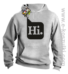 Hi. ! - bluza z kapturem melanżowa