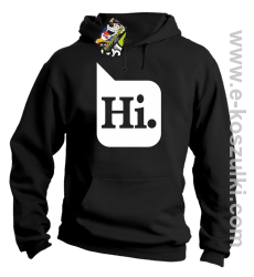 Hi. ! - bluza z kapturem czarna