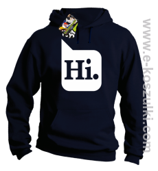 Hi. ! - bluza z kapturem granatowa