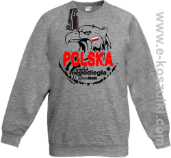 POLSKA WIELKA NIEPODLEGŁA - bluza bez kaptura dziecięca STANDARD melanż 