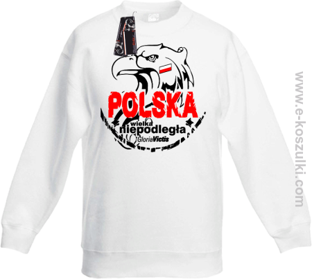 POLSKA WIELKA NIEPODLEGŁA - bluza bez kaptura dziecięca STANDARD 