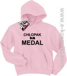 Chłopak na medal bluza dziecięca - różowy