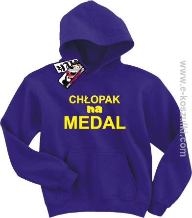Chłopak na medal bluza dziecięca - fioletowy