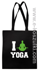 I love YOGA - torba bawełniana czarny