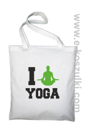 I love YOGA - torba bawełniana biały
