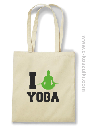 I love YOGA - torba bawełniana beżowy