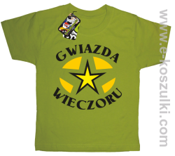 Gwiazda wieczoru - koszulka dziecięca kiwi