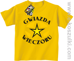 Gwiazda wieczoru - koszulka dziecięca żółta