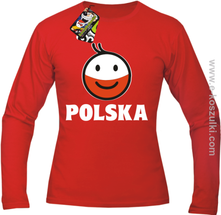 POLSKA Emotik dwukolorowy - Longsleeve męski 