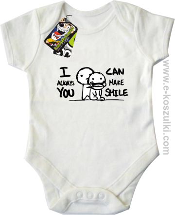 I can always make You smile - body dziecięce białe