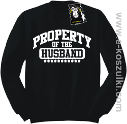 Property of the husband - bluza dla żony bez kaptura czarna