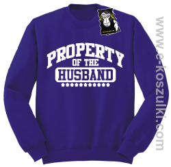 Property of the husband - bluza dla żony bez kaptura fioletowa
